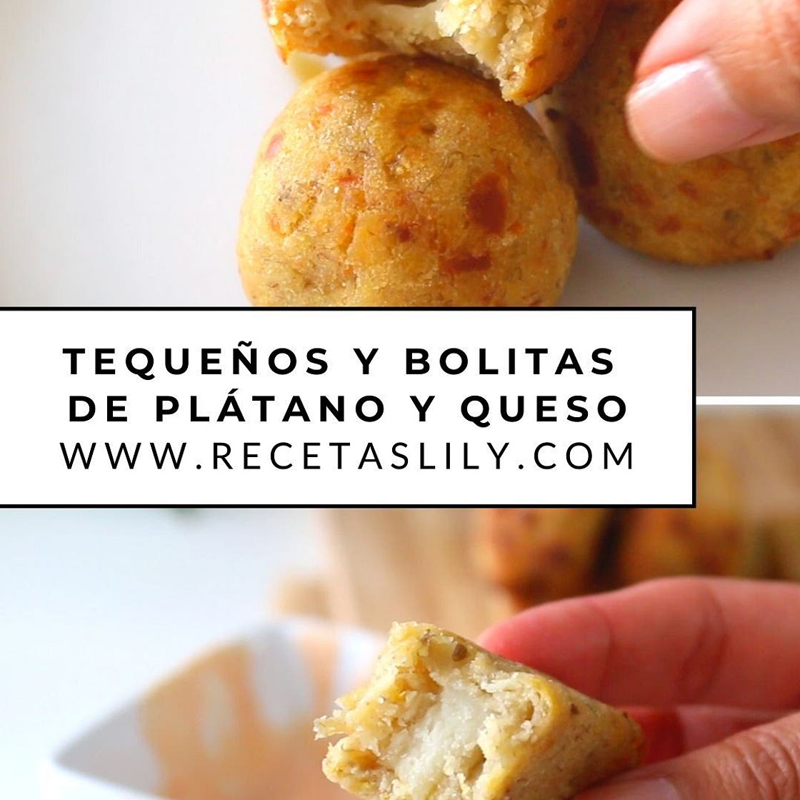 TEQUEÑOS DE PLÁTANO Y BOLITAS DE QUESO [receta con video]