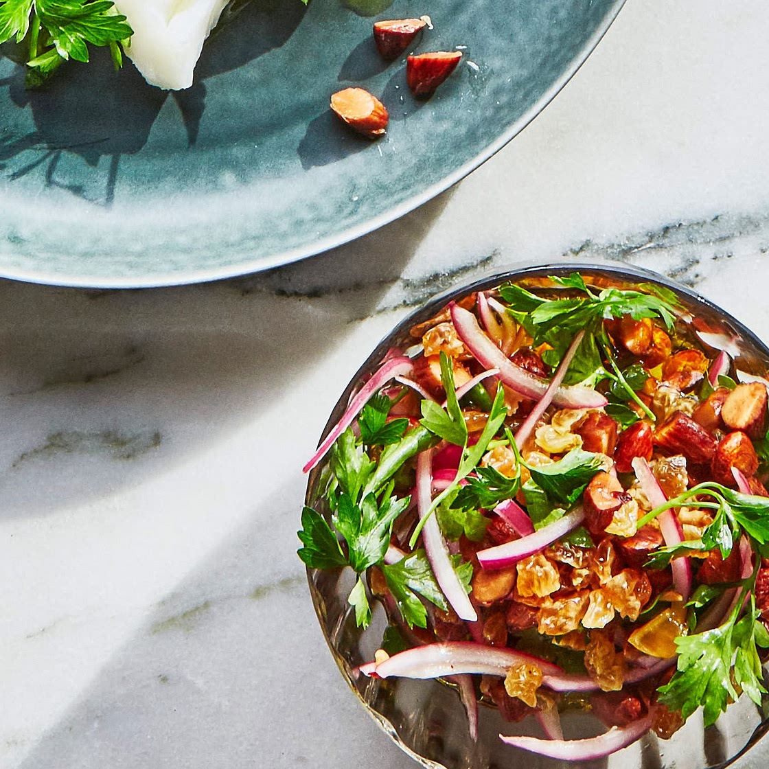 Almond and Raisin Agrodolce