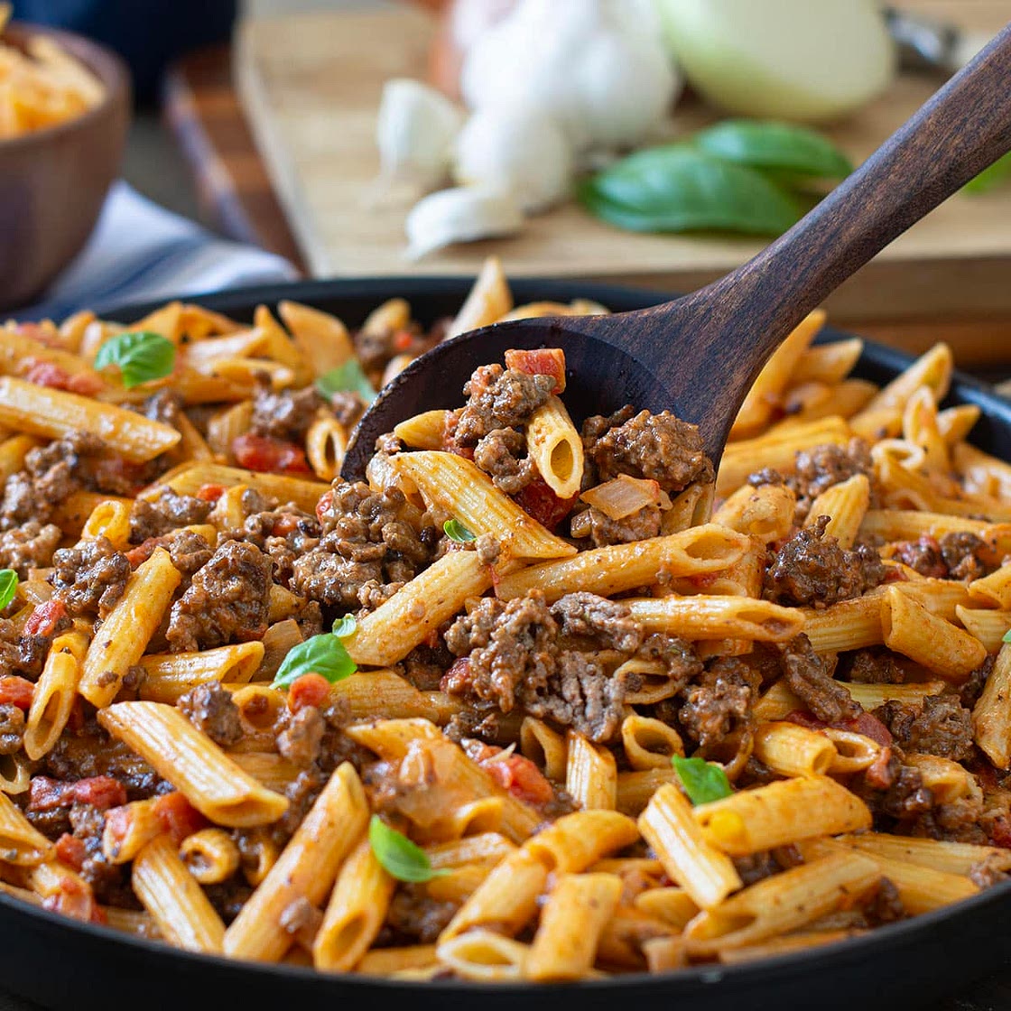 Easy Cheesy Ground Beef Pasta Recipe