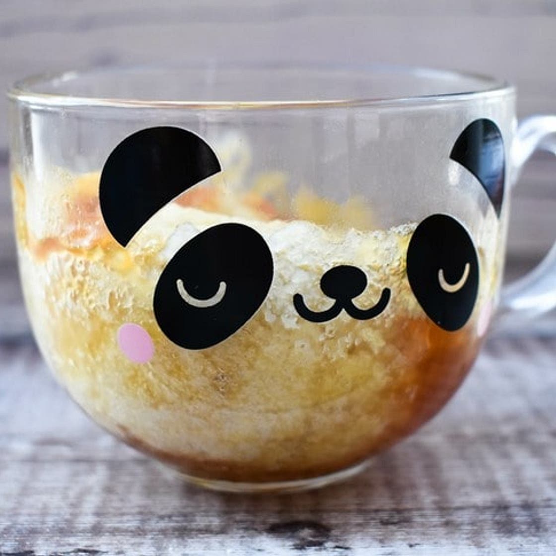 Microwave Golden Syrup Sponge Pudding (vegan mug cake)