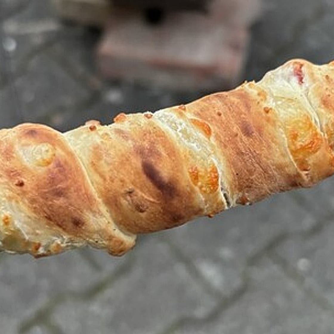 Stockbrot mit Quark - Öl - Teig