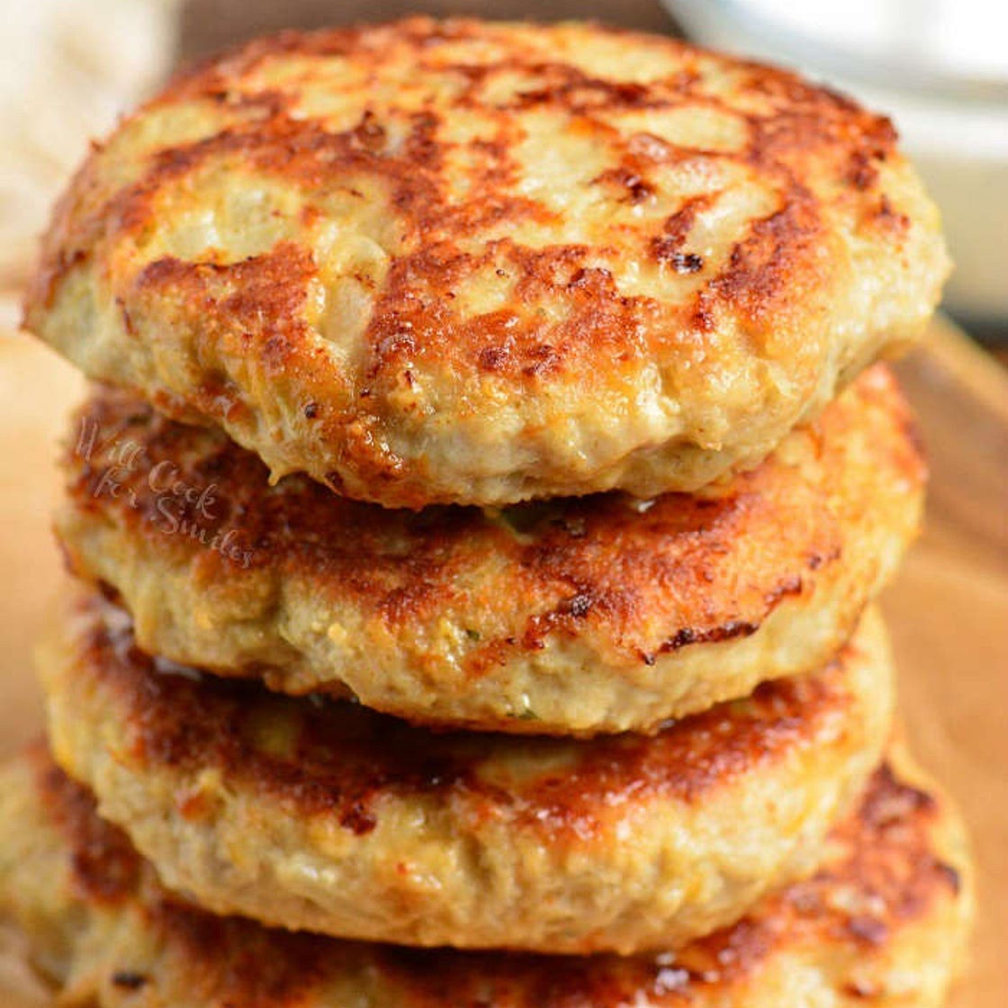 Cheddar Ranch Chicken Burgers