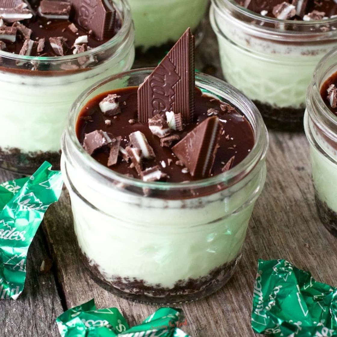 Sous Vide Grasshopper Cheesecake