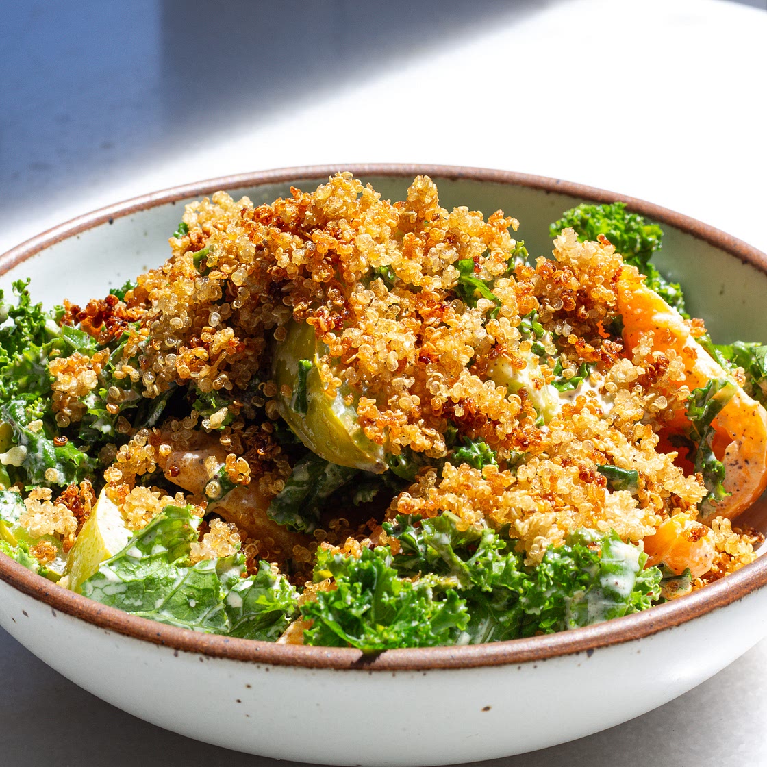 Kale Salad with White Harissa