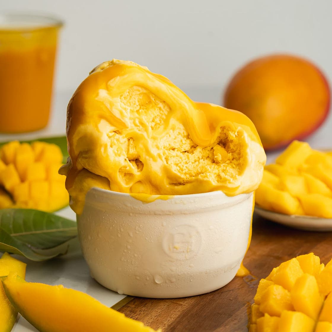 Vegan Mango Ice Cream (No Churn, 3 Ingredients)
