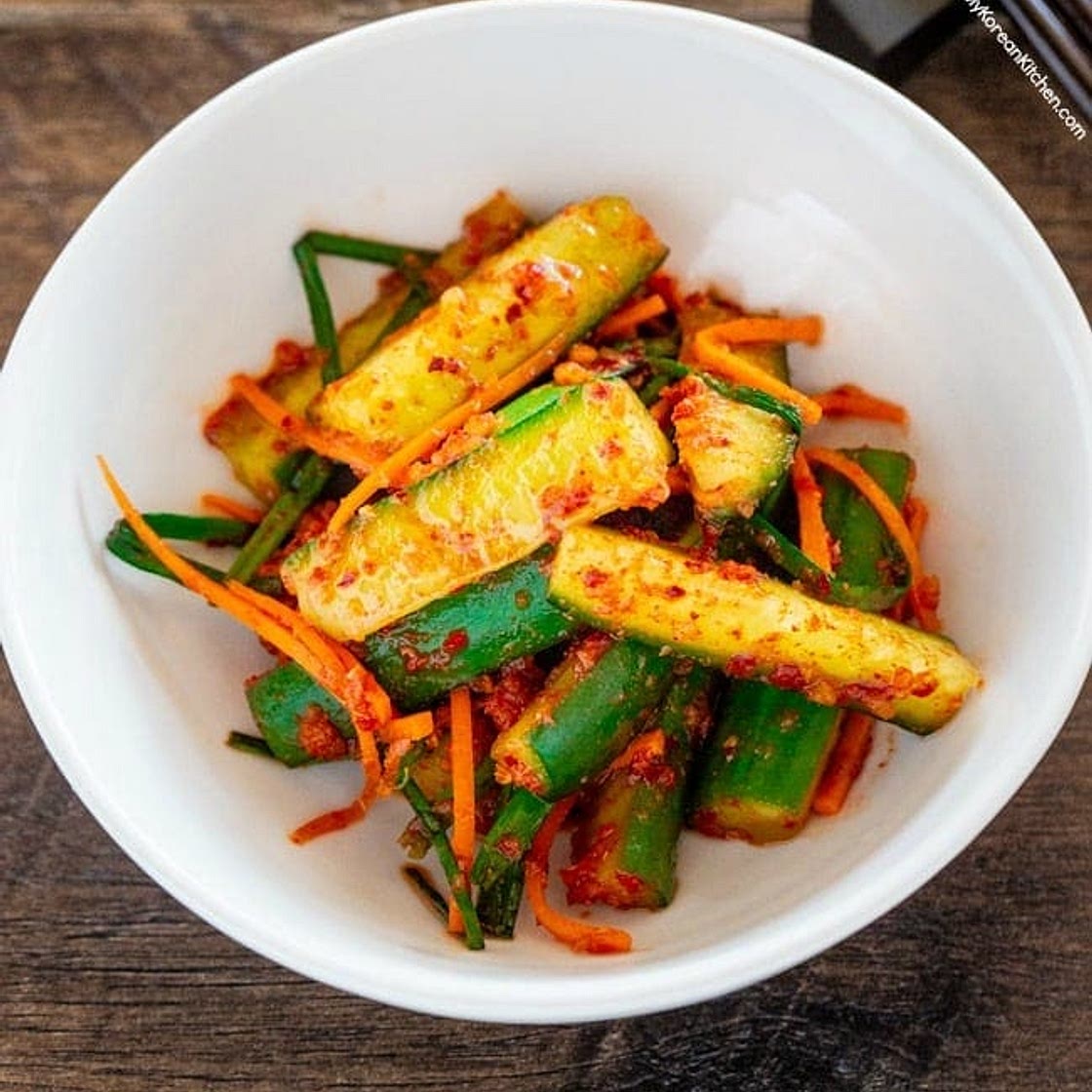Cucumber Kimchi (Oi Kimchi)