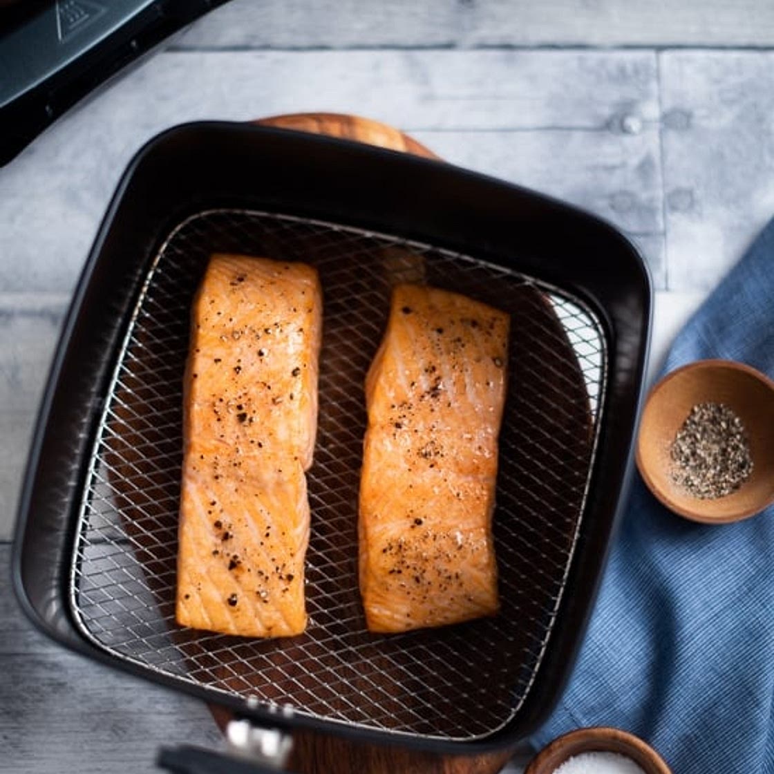 Healthy Air Fryer Baked Salmon