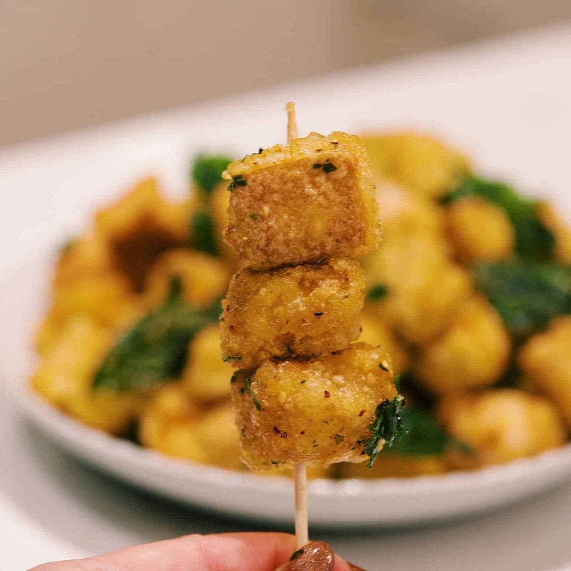 Vegetarian Taiwanese Popcorn Tofu
