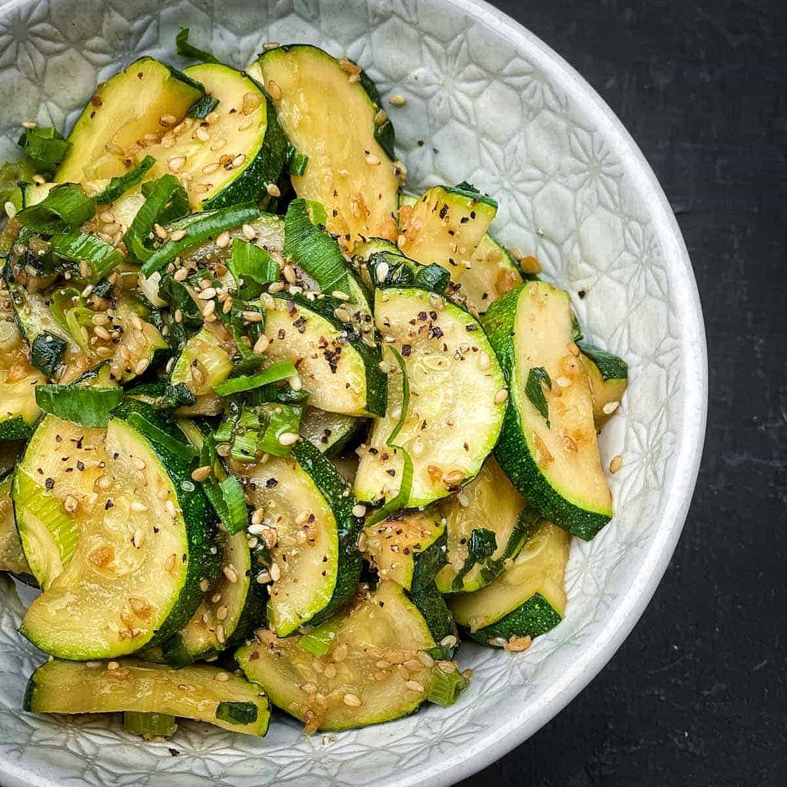Korean Zucchini Side Dish - Hobak Bokkeum
