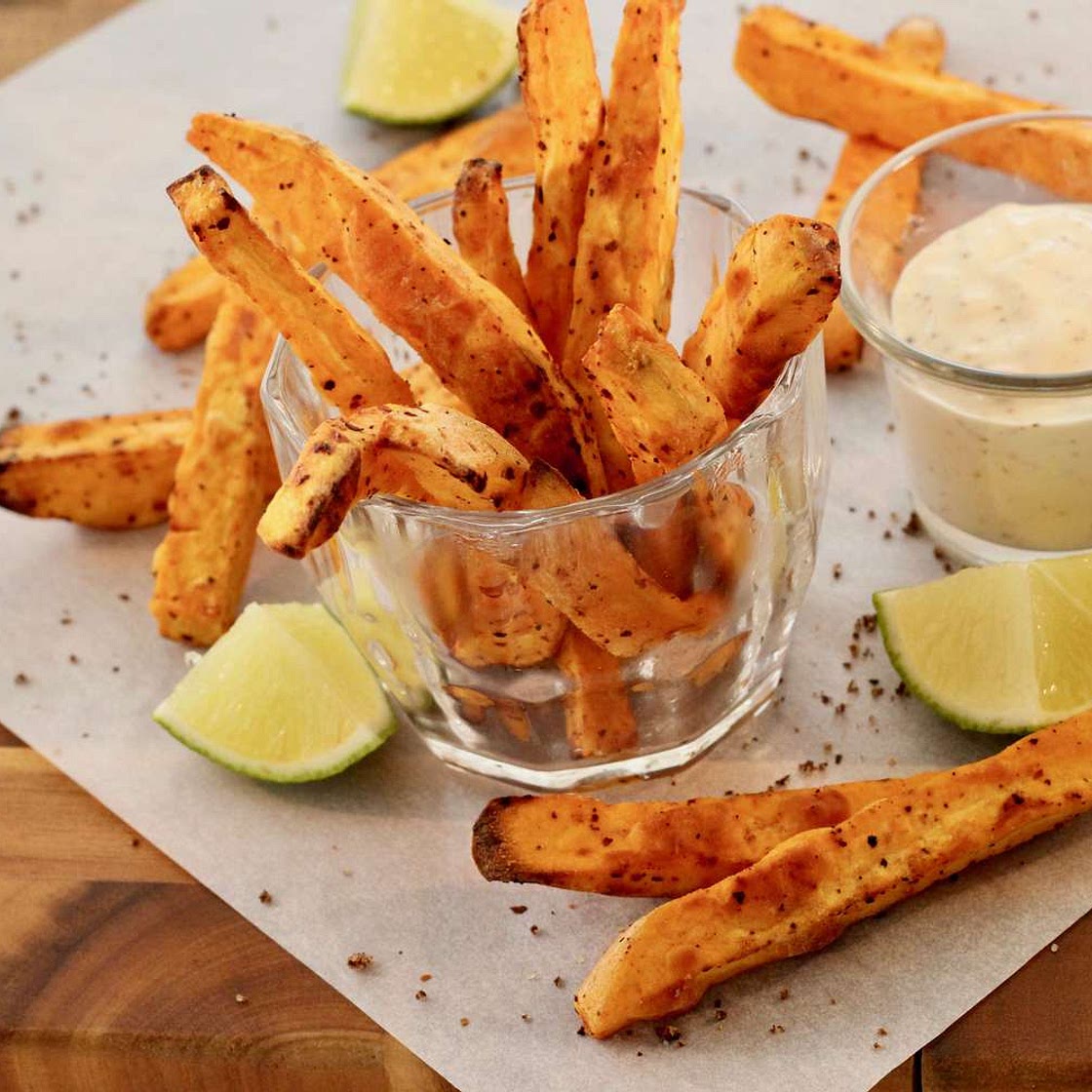 Air Fryer Tajin Sweet Potato Fries