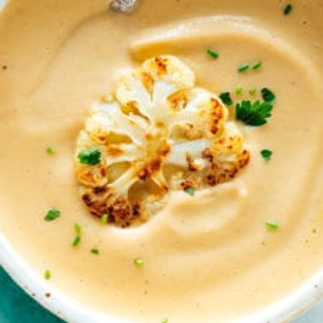 Creamy Roasted Cauliflower Soup