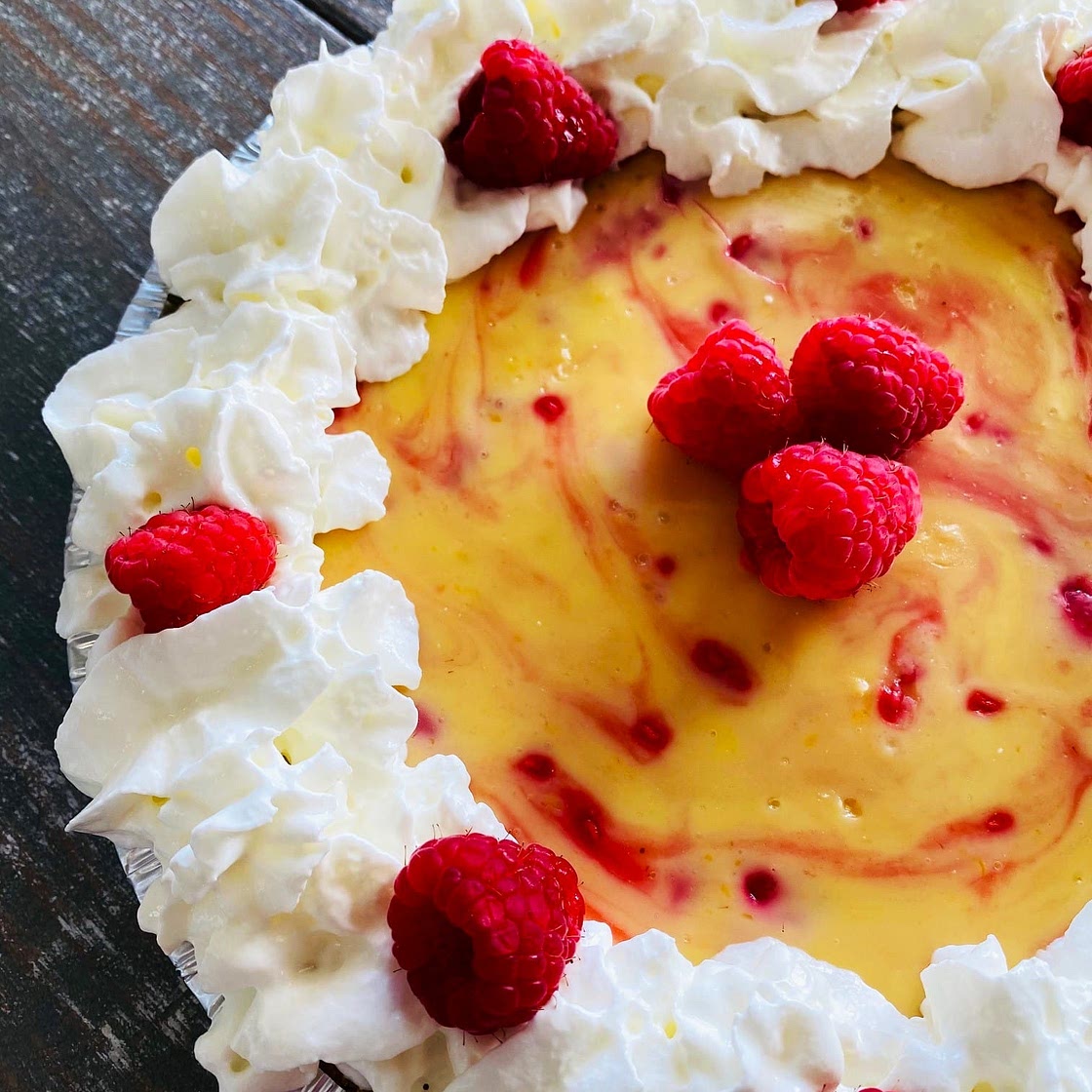 Easy Lemon Raspberry Pie