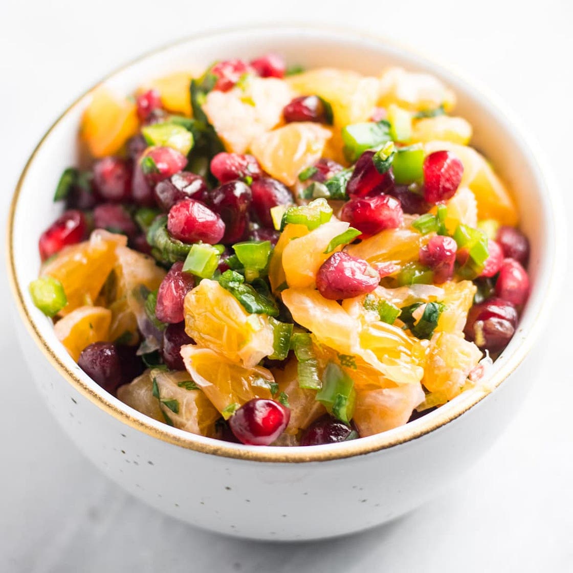 Low FODMAP Pomegranate Orange Salsa