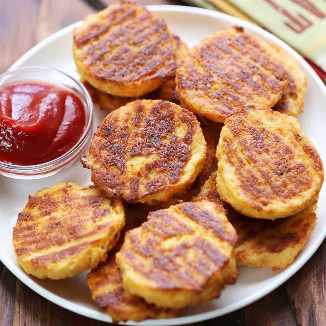 Cheesy Cauliflower Bites