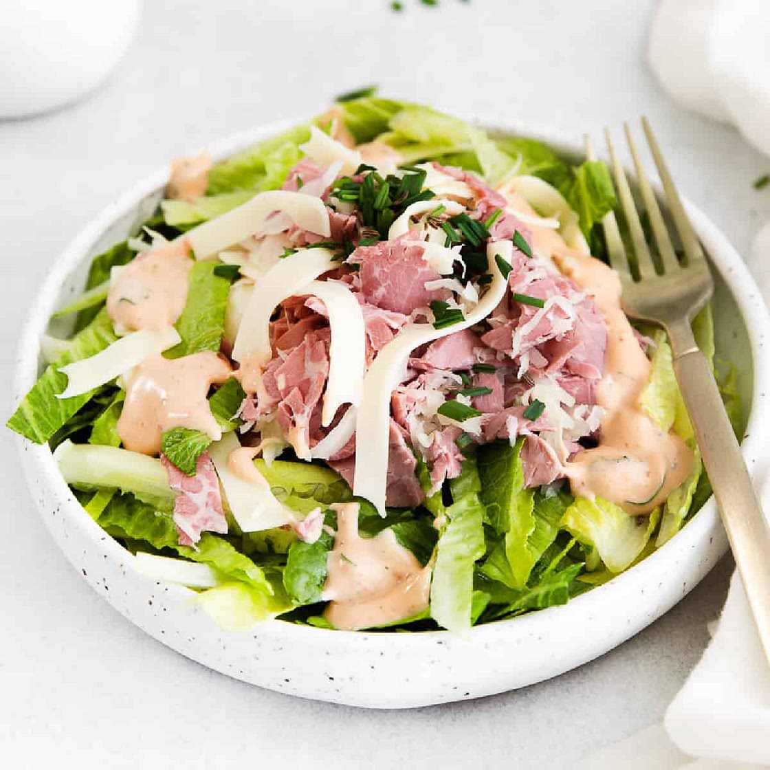 Low Carb Reuben Chopped Salad