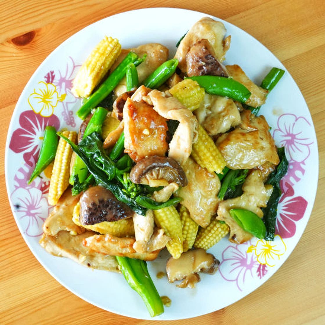 Stir-Fry Chicken with Mushrooms
