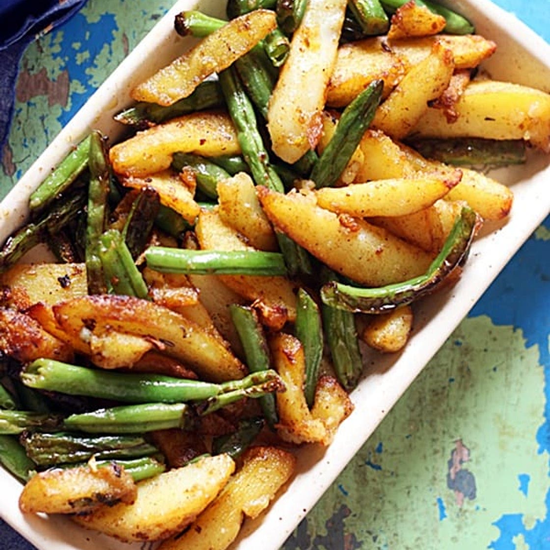 Aloo Beans Recipe- Green Beans Potatoes