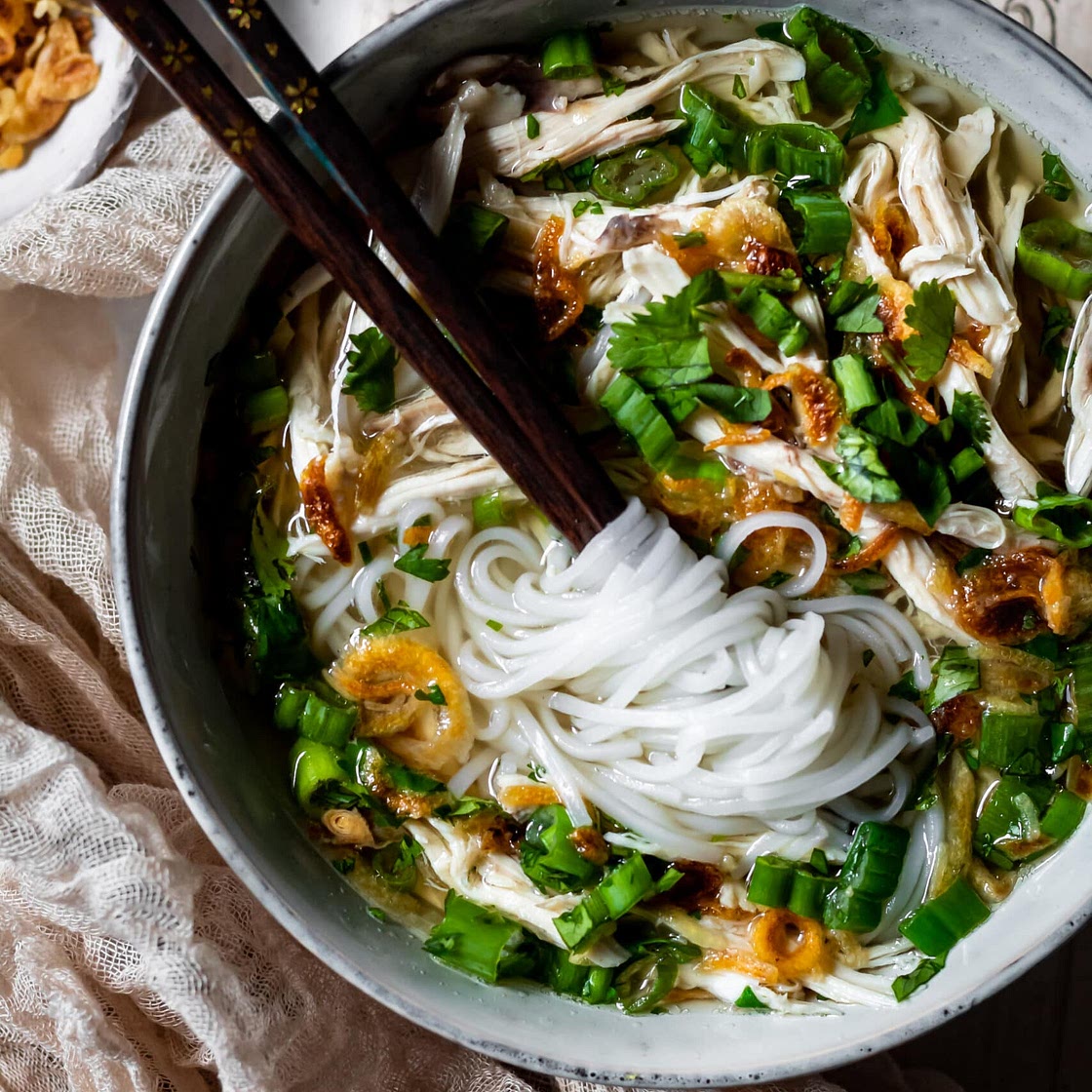 Traditional Homemade Chicken Pho (Pho Ga)