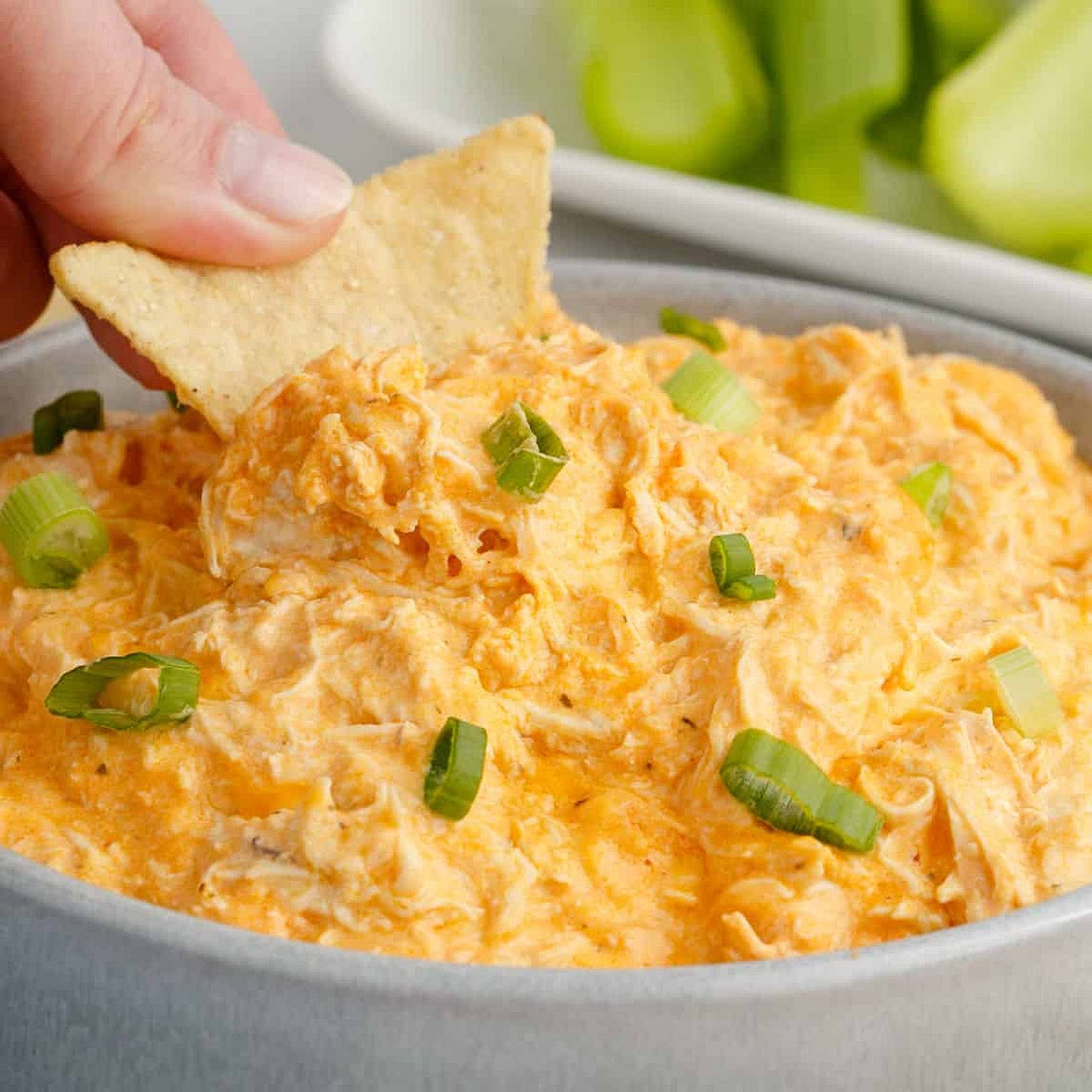Buffalo Chicken Dip in a Crock Pot