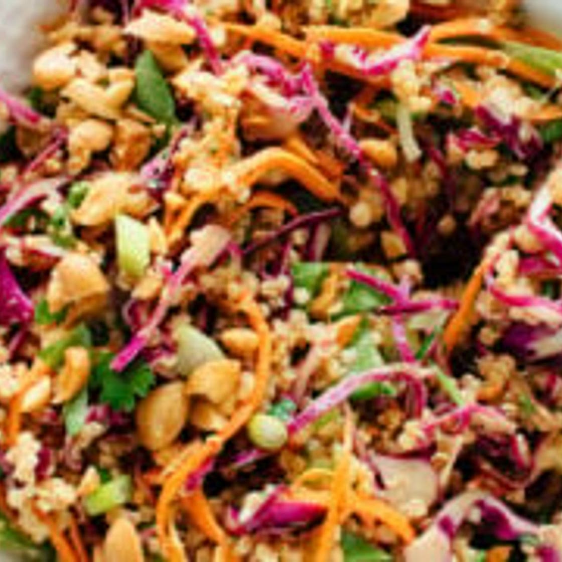 Crunchy Thai Peanut & Quinoa Salad