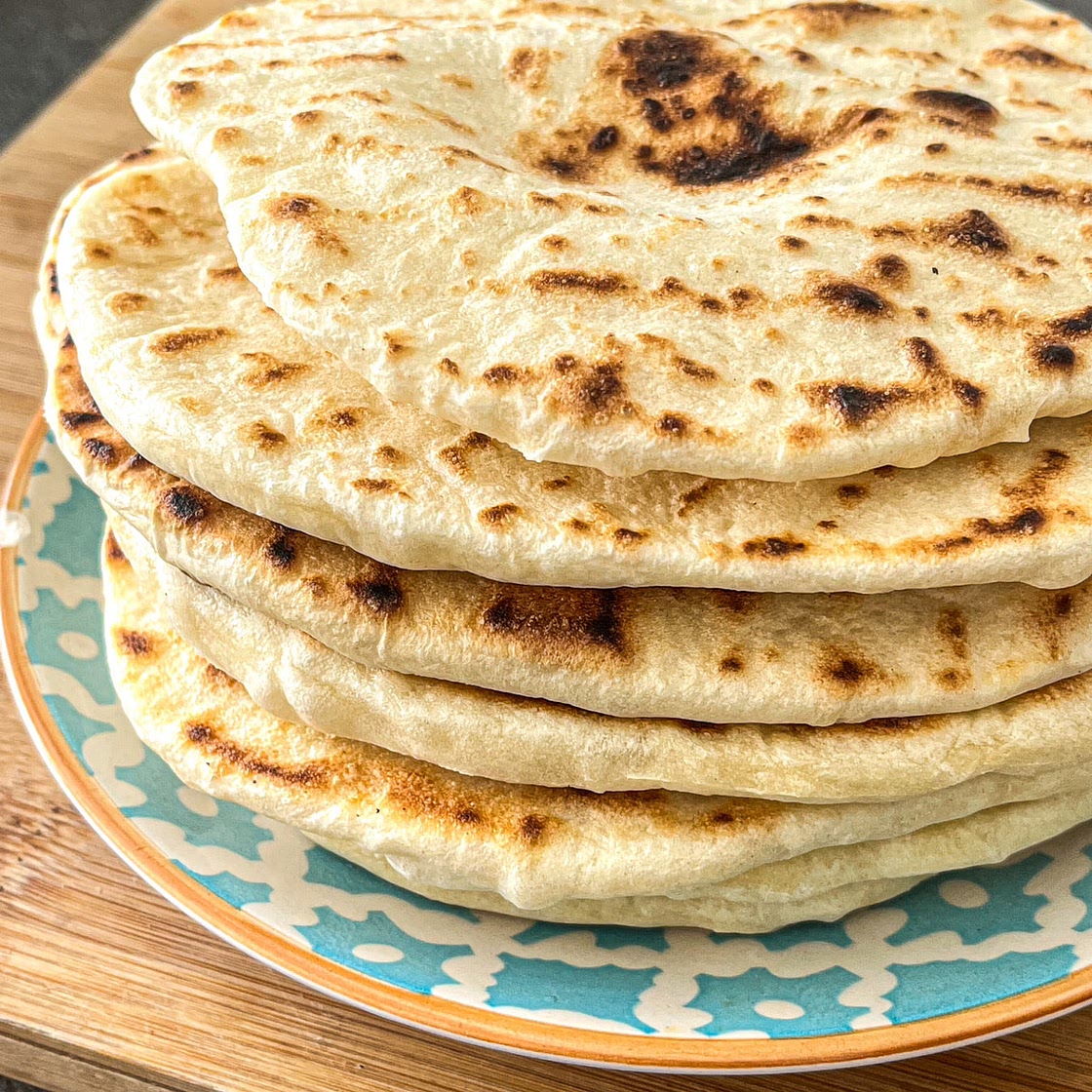 Round Yogurt Flat Bread (Pan Grilled)
