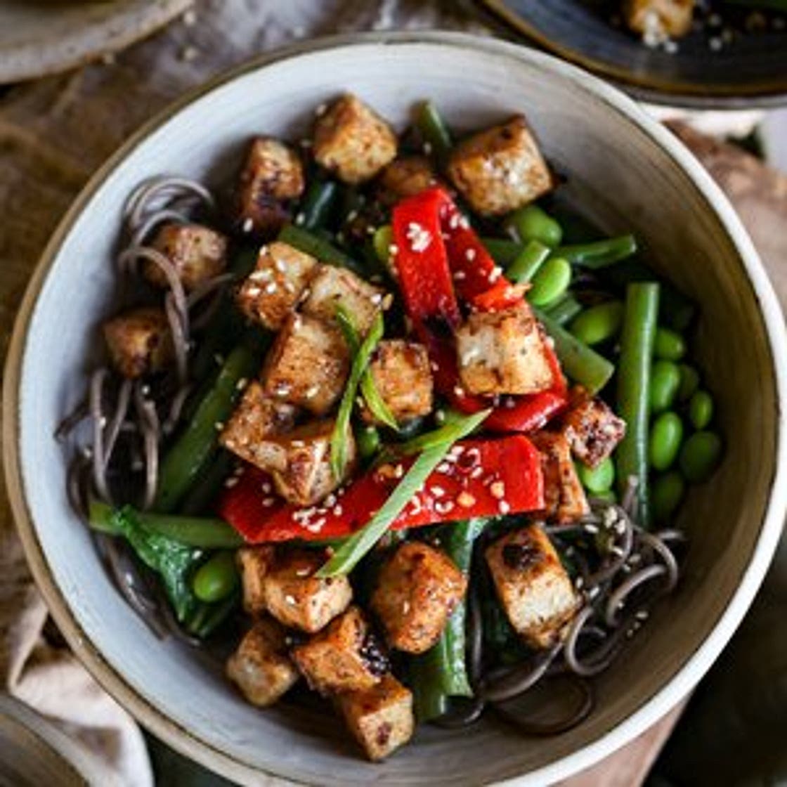 Black Bean Garlic Tofu Nourish Bowl