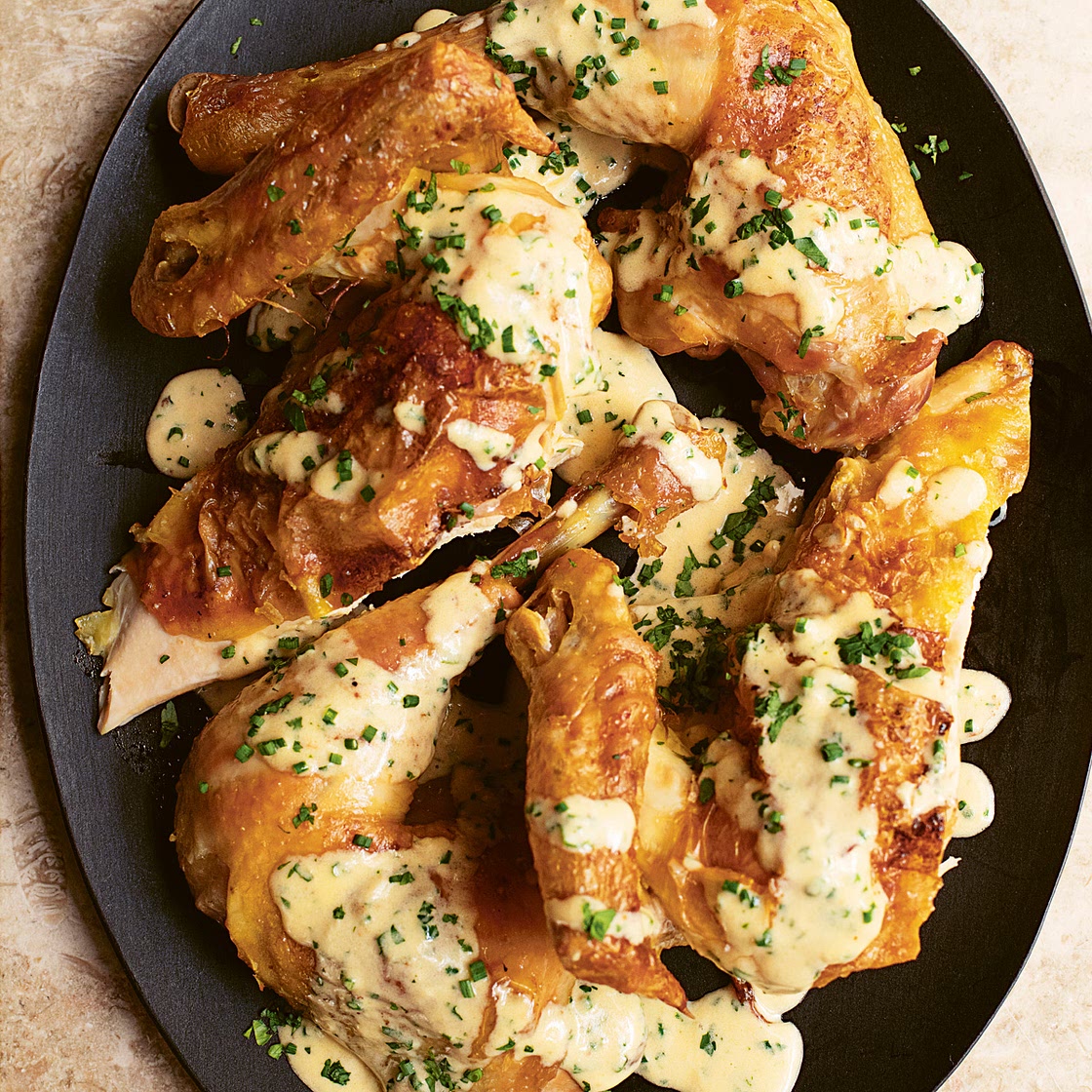 Chicken with Garlic Cream Sauce