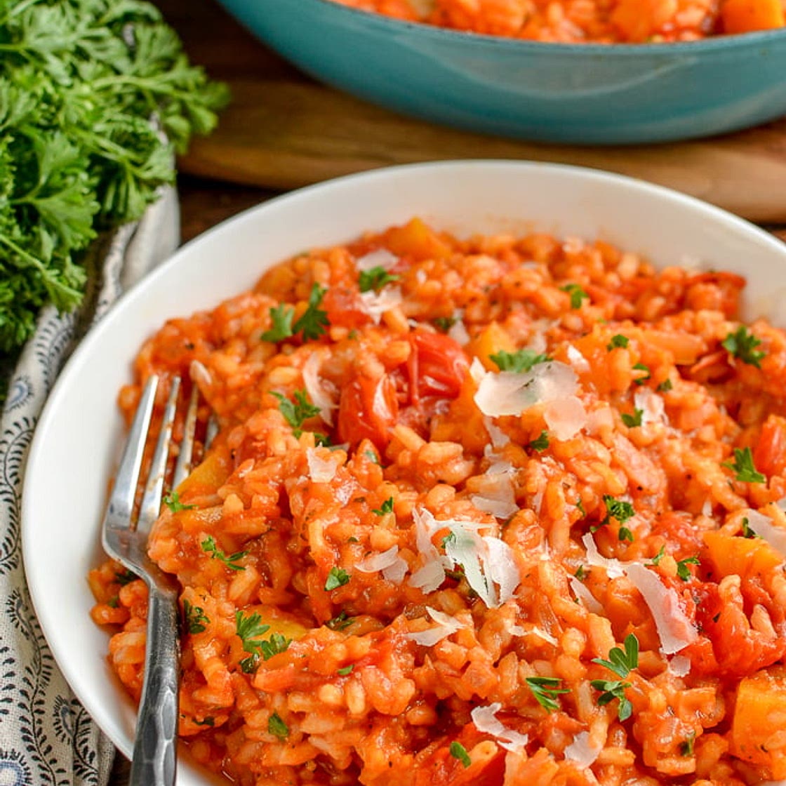 Syn Free Roasted Butternut Squash and Tomato Risotto | Slimming World