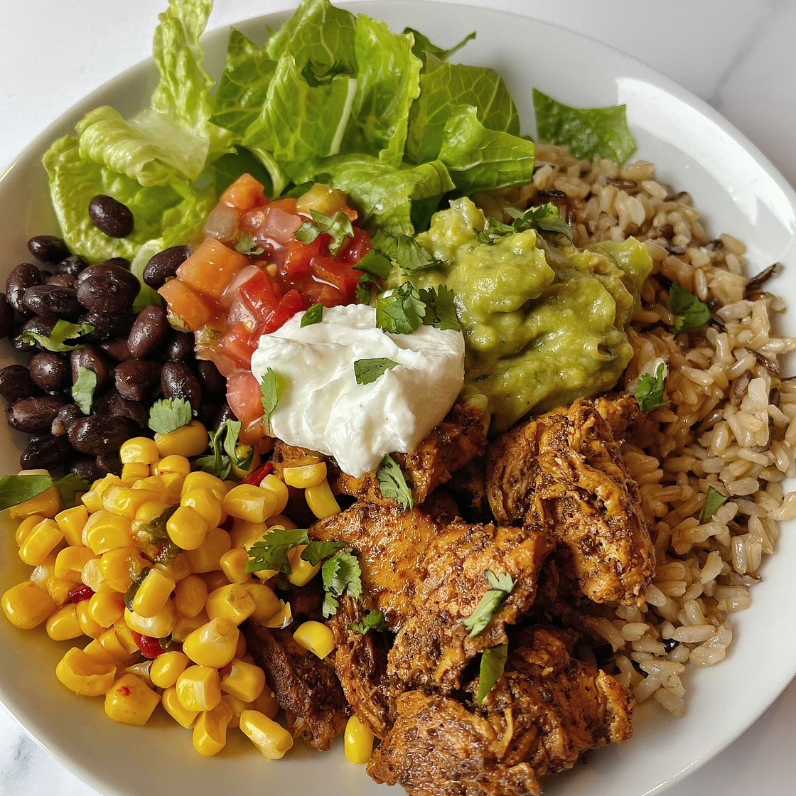 Copycat Chipotle Chicken Burrito Bowl