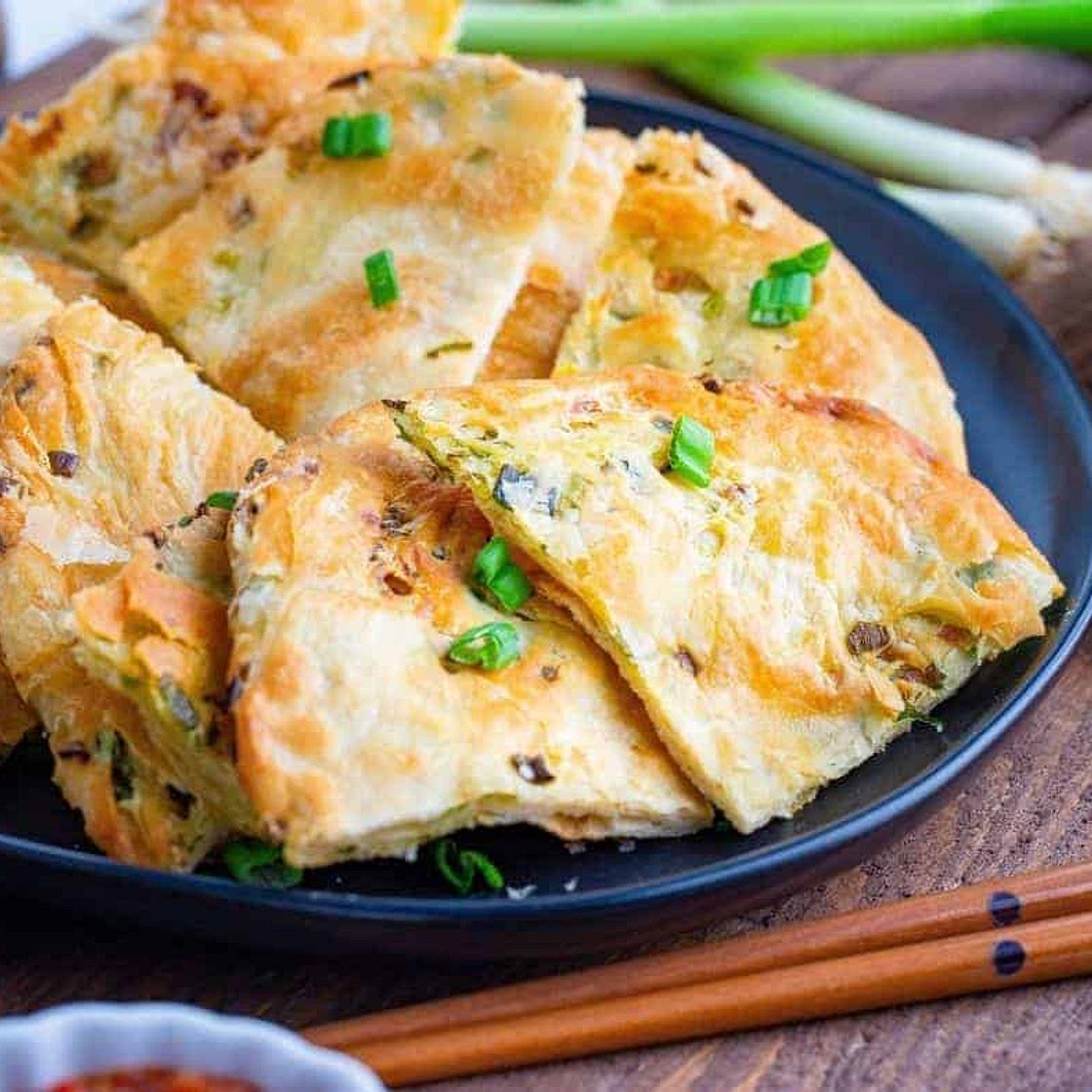 Air Fryer Scallion Pancakes