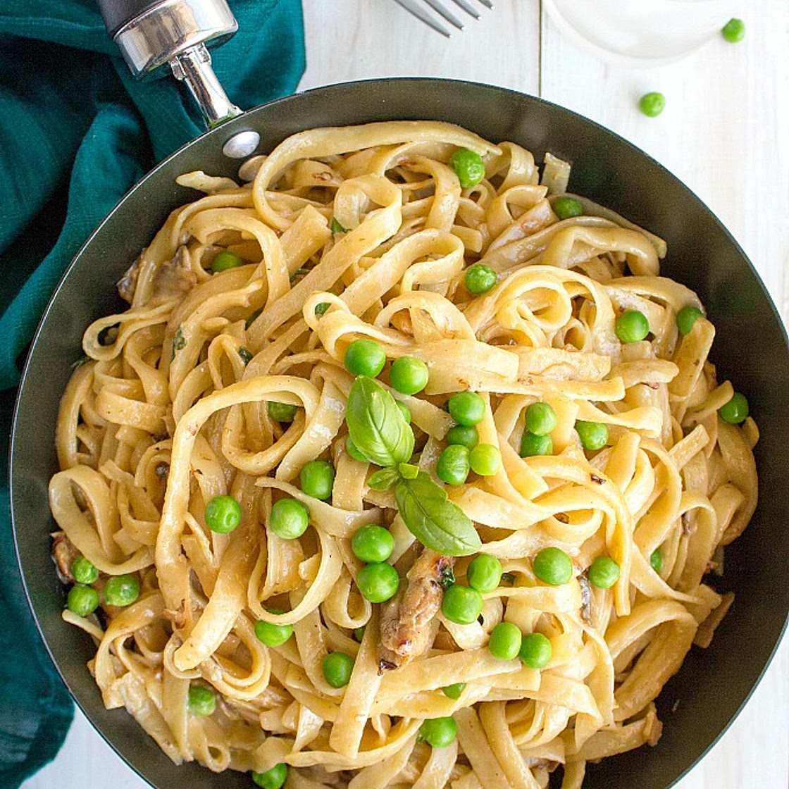 Creamy Mushroom Fettuccine | Video