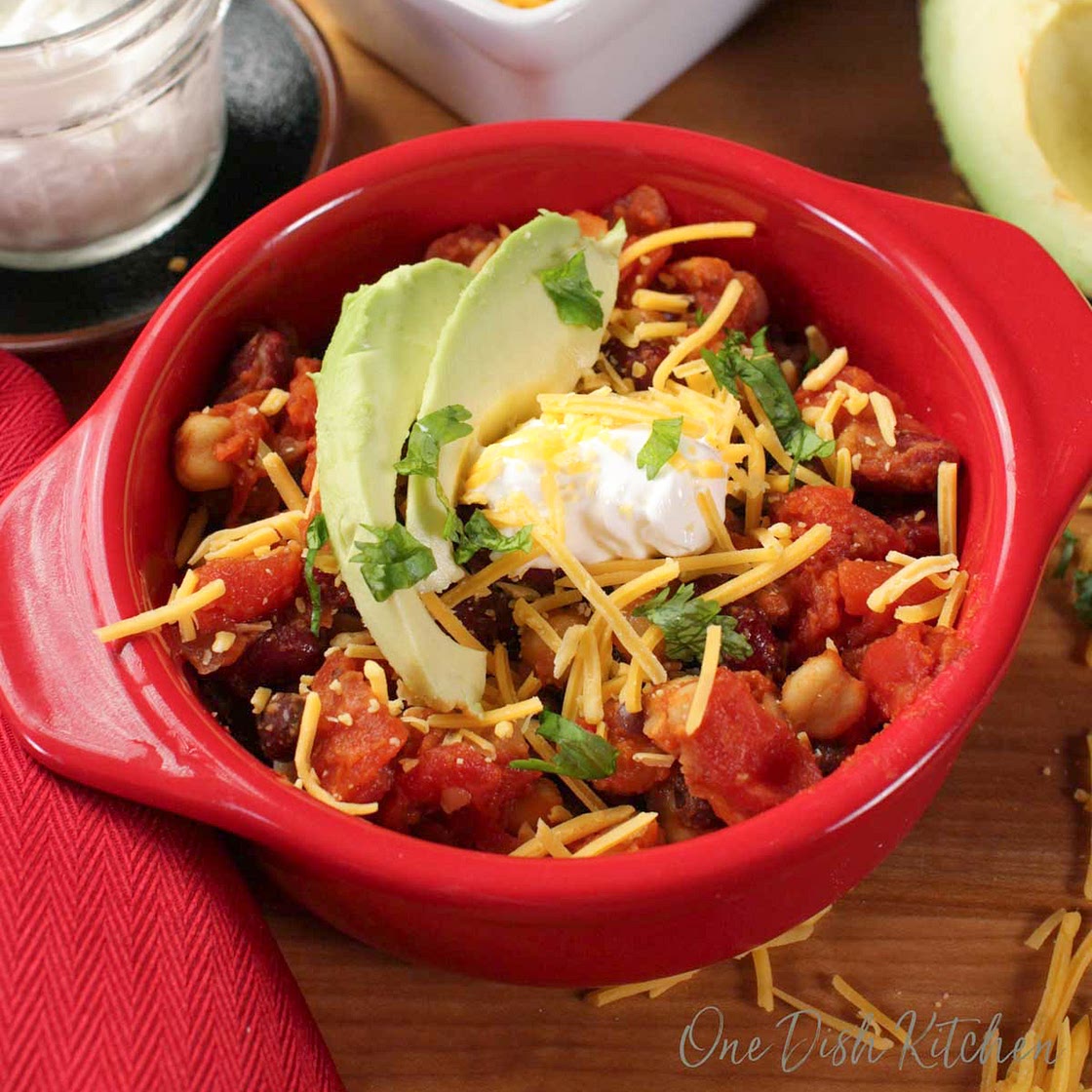 Vegetarian Chili For One