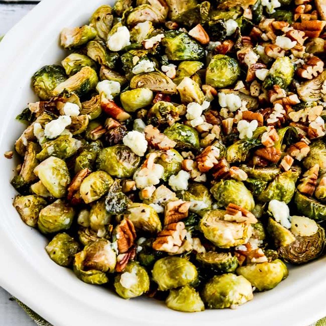 Brussels Sprouts with Pecans and Gorgonzola