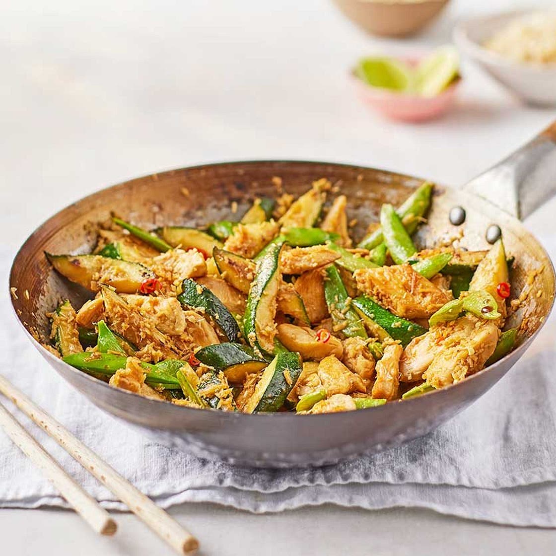 Fragrant lemongrass & coconut chicken stir-fry