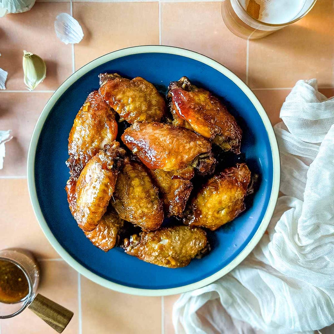 Crispy Soy Garlic Chicken Wings