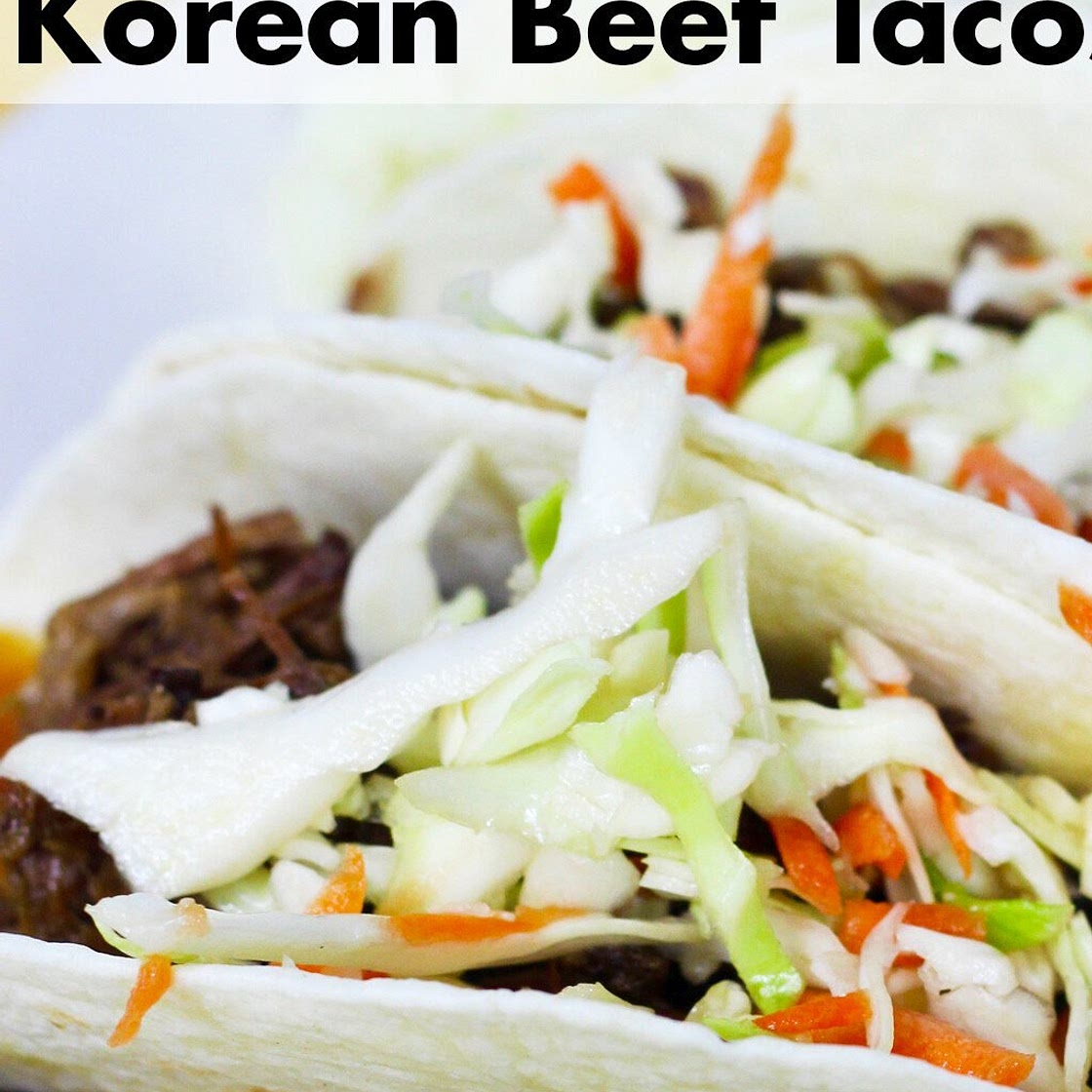 Slow Cooker Korean Beef Tacos