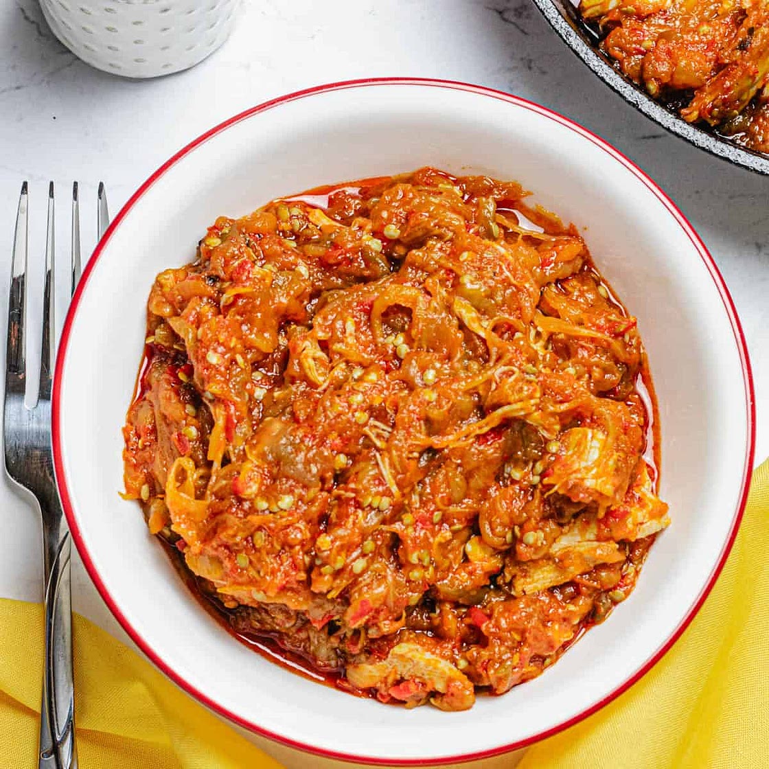 Eggplant Chicken Stew