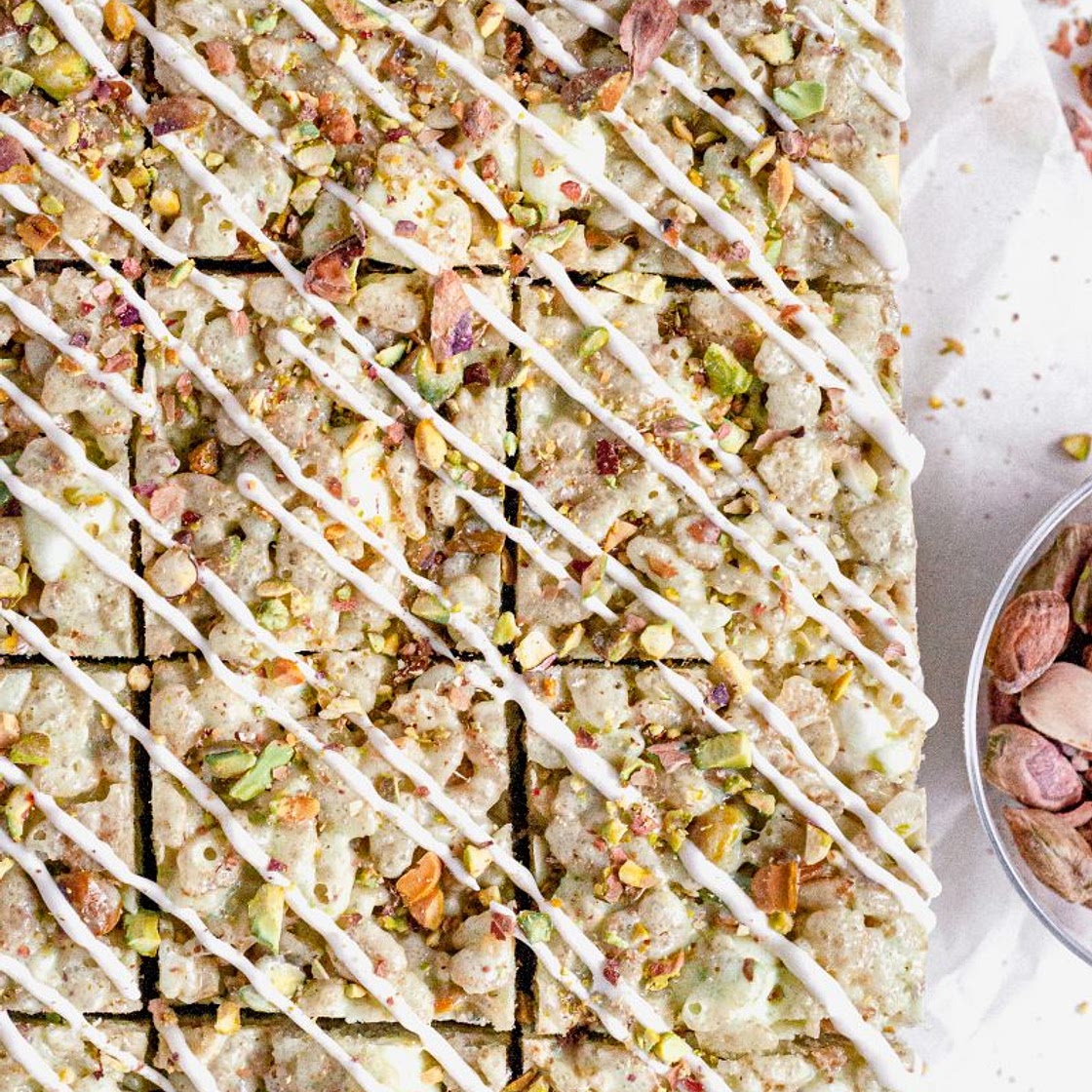 Pistachio Rice Krispie Treats (Gluten-Free & Dairy-Free)