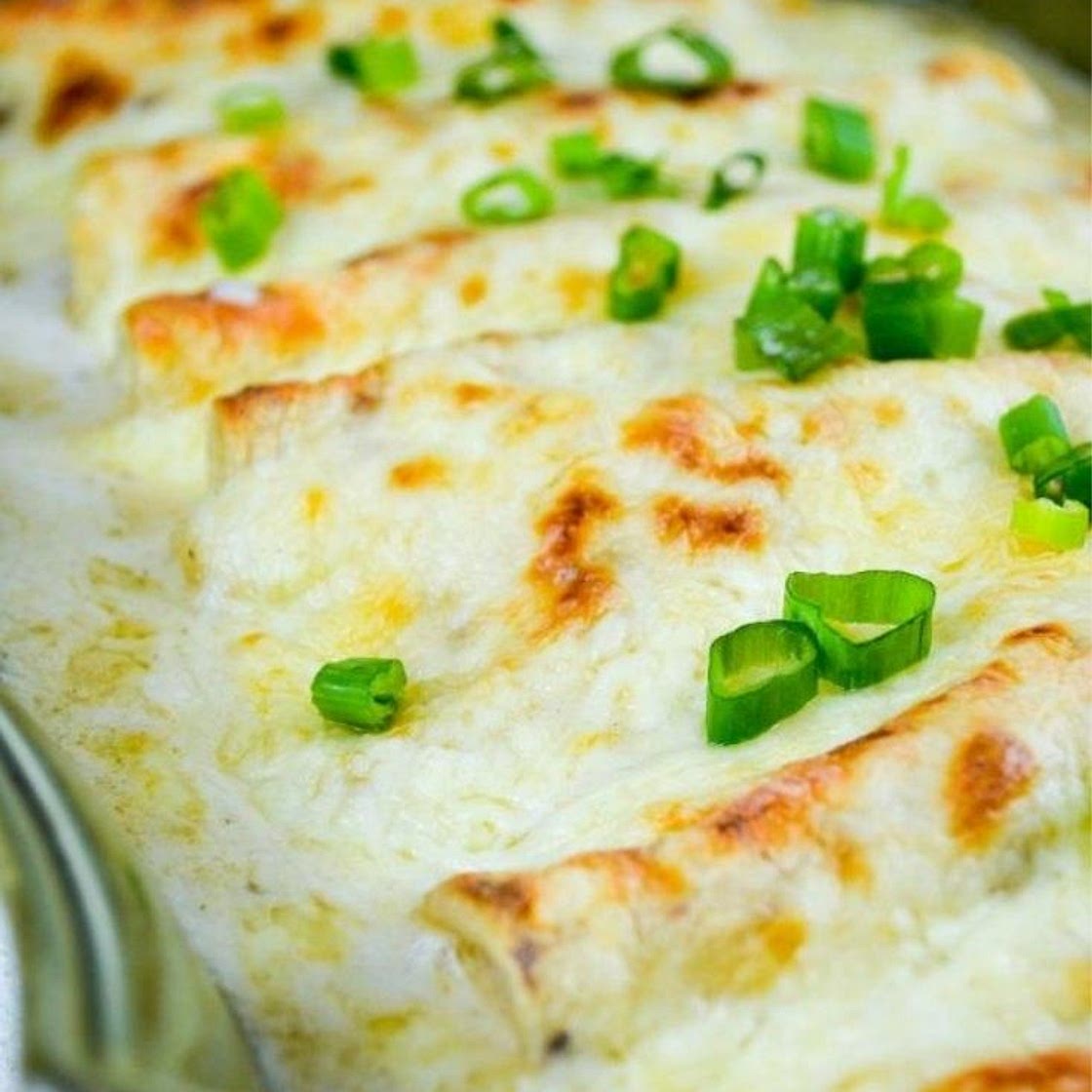 White Chicken Enchiladas