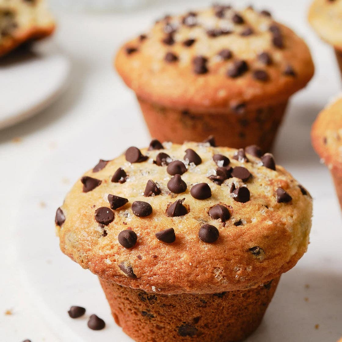 Bakery-Style Chocolate Chip Muffins