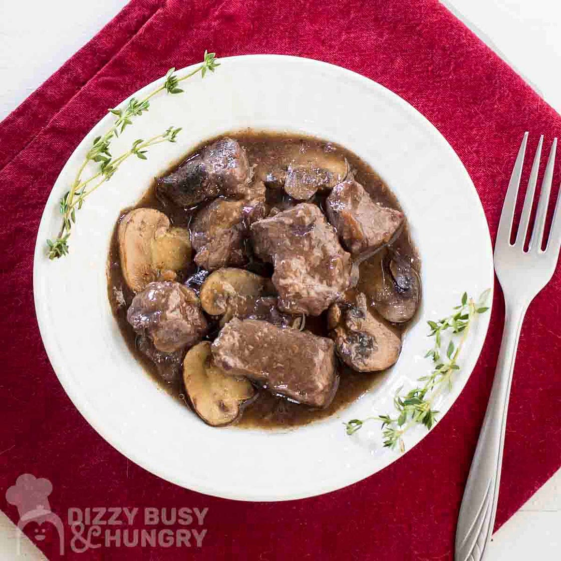 Crock Pot Beef Stew With Mushrooms