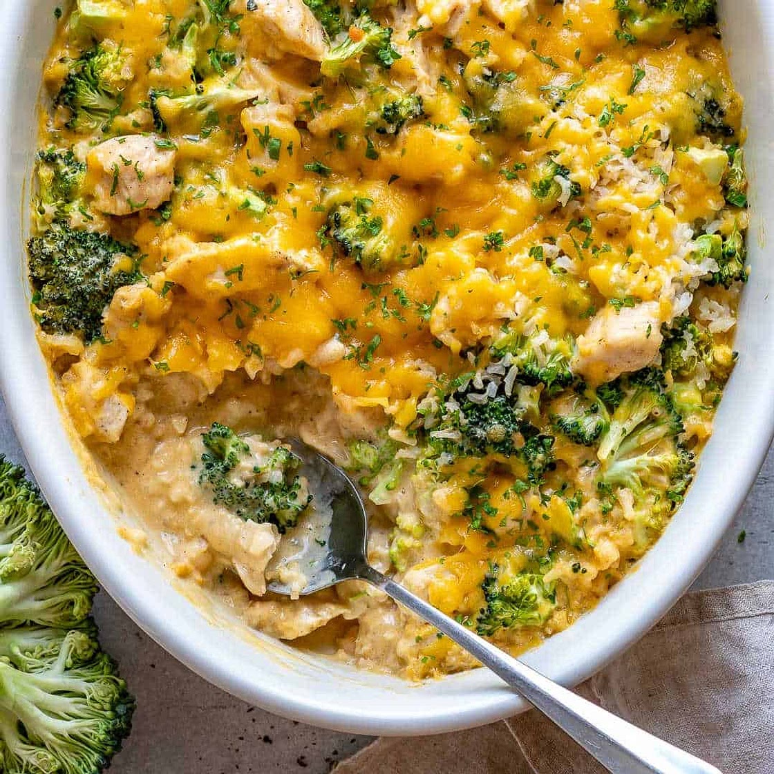 Easy Chicken Broccoli Rice Casserole