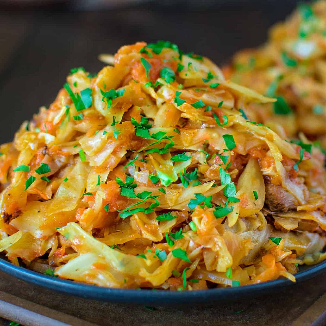 Cabbage Sauteed with Chicken
