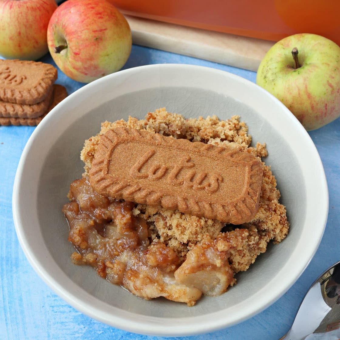 Biscoff Apple Crumble