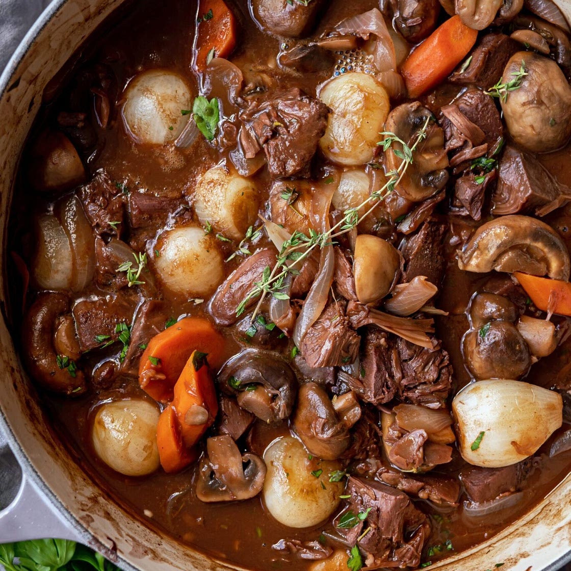 Vegan Jackfruit Bourguignon