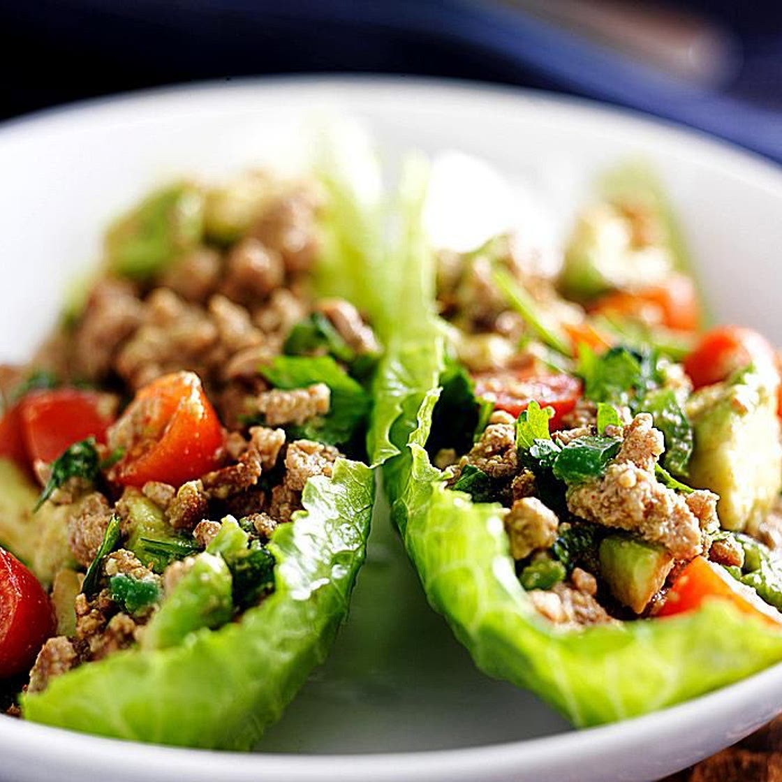 Thai Lettuce Wraps With Beef and Fresh Basil