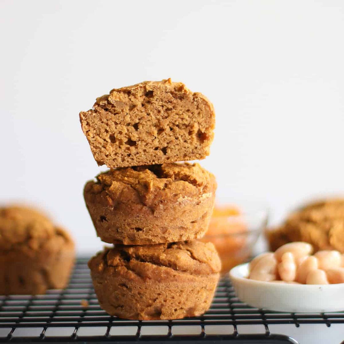 Healthy Pumpkin Banana Muffins