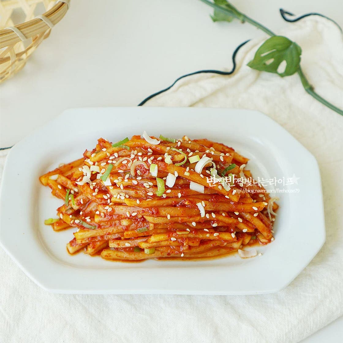 편스토랑 무생채 만드는법 류수영 무생채 레시피 어남선생 생채 무채무침