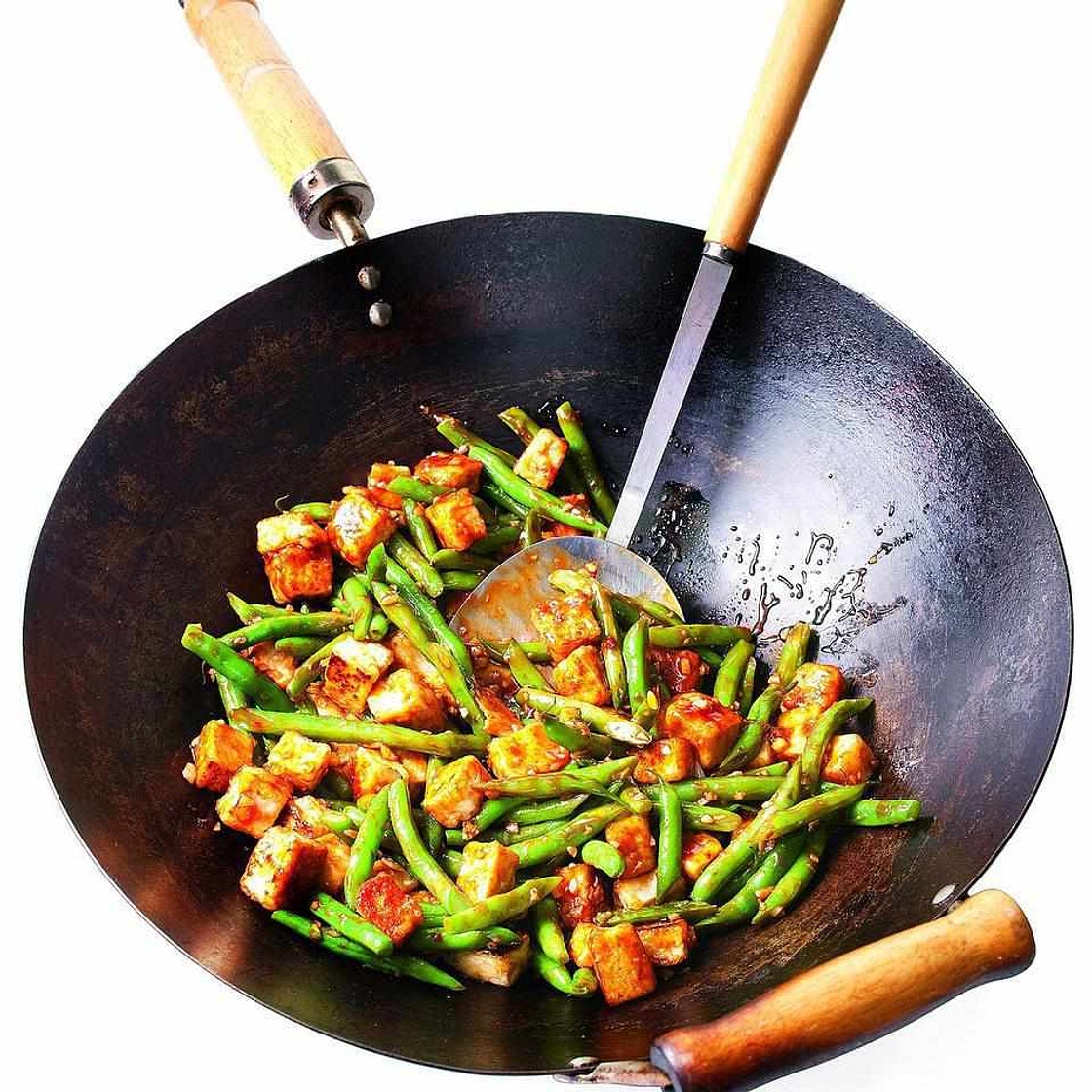 Szechuan Tofu & Green Bean Stir-Fry