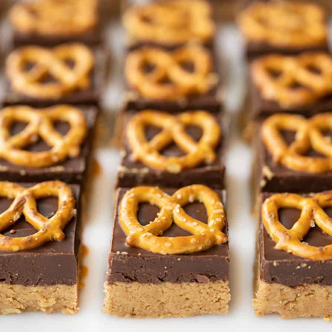 No Bake Pretzel Peanut Butter Bars